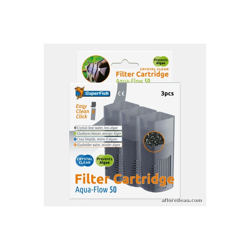 SF AQUAFLOW 50 CARTOUCHES CRYSTAL CLEAR 3X