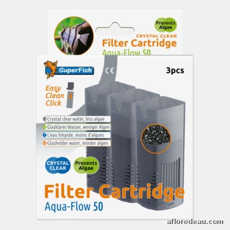 SF AQUAFLOW 50 CARTOUCHES CRYSTAL CLEAR 3X