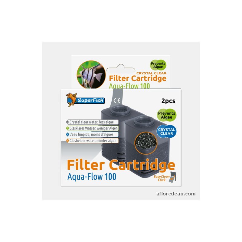 SF AQUAFLOW 100/150 CARTOUCHES CRYSTAL CLEAR 2X