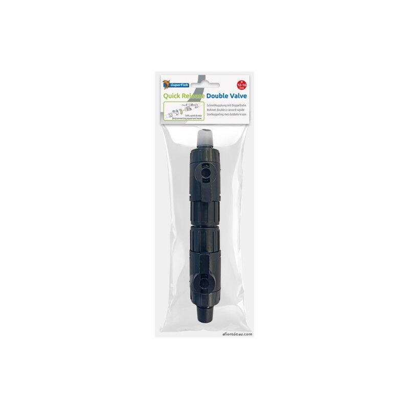 SF DOUBLE ROBINET RACCORD RAPIDE 12/16 MM