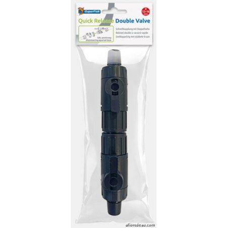 SF DOUBLE ROBINET RACCORD RAPIDE 12/16 MM