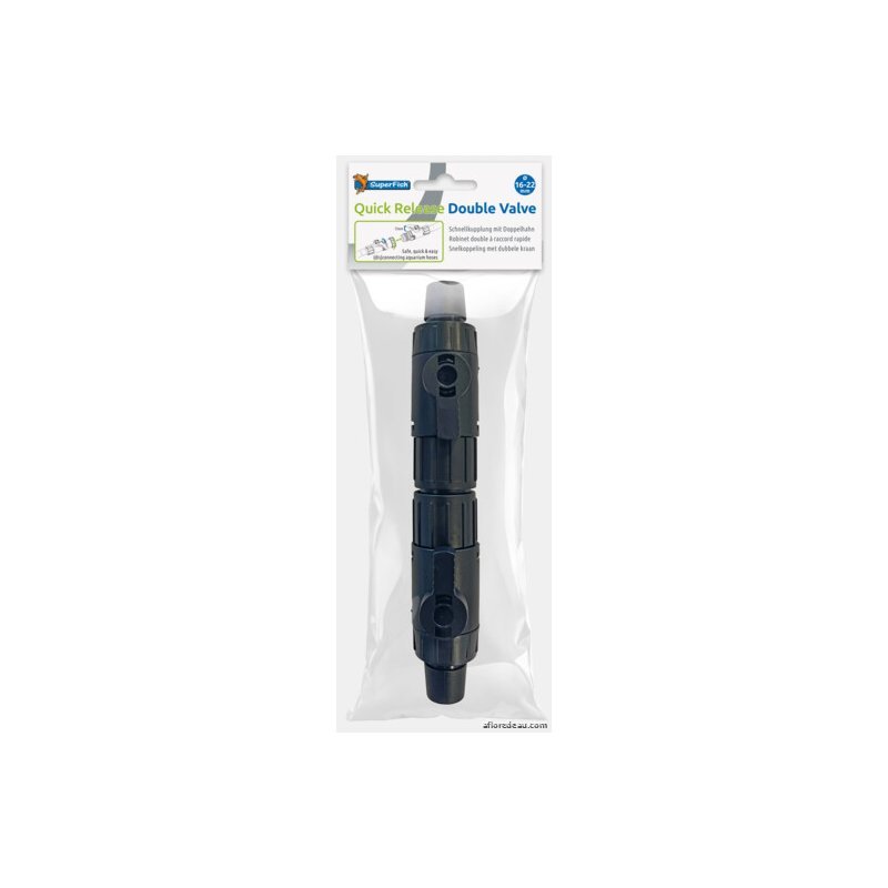 SF DOUBLE ROBINET RACCORD RAPIDE 16/22 MM