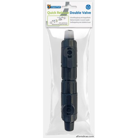 SF DOUBLE ROBINET RACCORD RAPIDE 16/22 MM