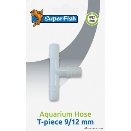 SF RACCORD T POUR TUYAU D'AQUARIUM 9/12 MM