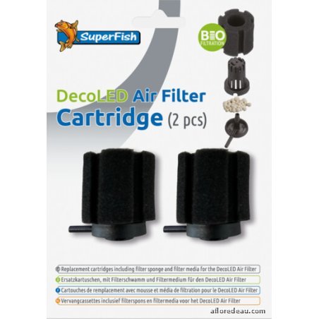 SF CARTOUCHE DECO LED AIR FILTER 2X New !!