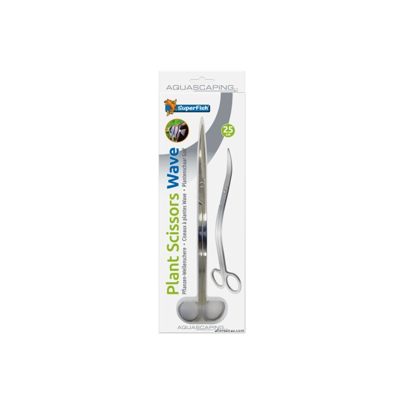 SF INOX CISEAU A PLANTES 25 CM ONDULÉ
