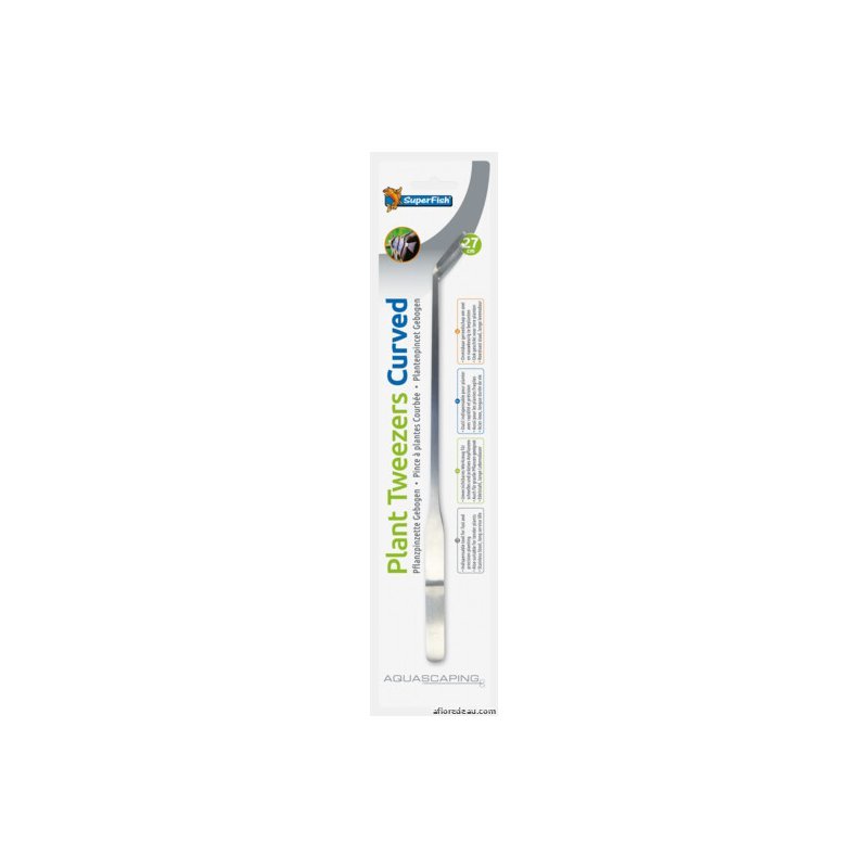 SF INOX PINCE A PLANTES 27 CM COURBÉE