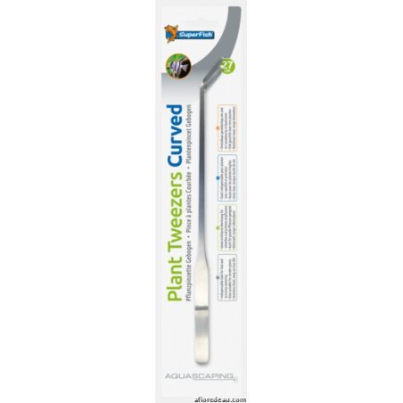 SF INOX PINCE A PLANTES 27 CM COURBÉE