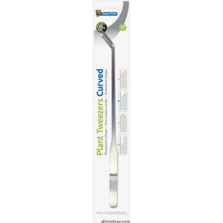 SF INOX PINCE A PLANTES 37 CM COURBÉE