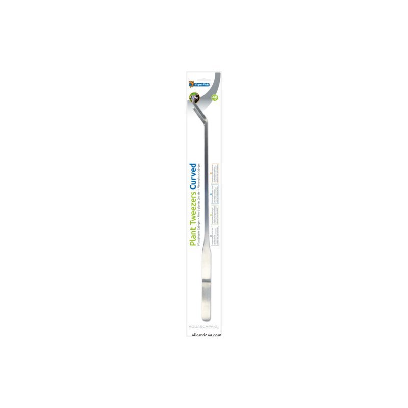 SF INOX PINCE A PLANTES 48 CM COURBÉE