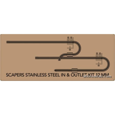 SF SCAPERS KIT IN & OUTLET INOX 12 MM