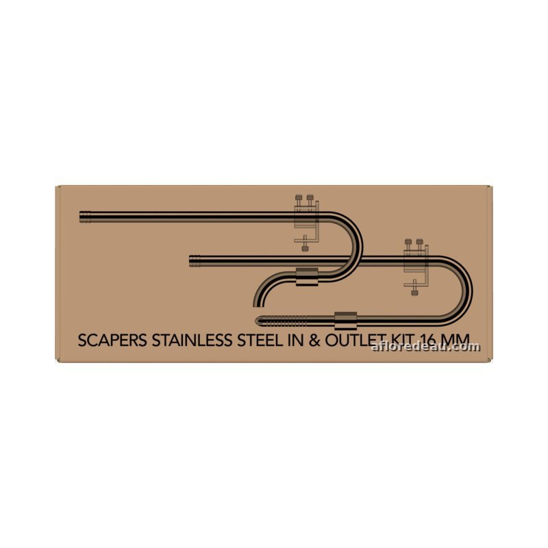 SF SCAPERS KIT IN & OUTLET INOX 16 MM
