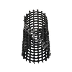 Tube à grille Ø 200mm x Longeur 1000mm (noir)