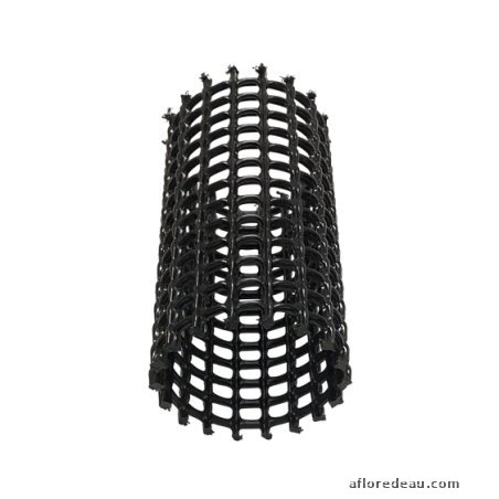Tube à grille Ø 200mm x Longeur 1000mm (noir)