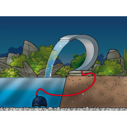 Cascade lame d'eau Cobra à Leds de nuit