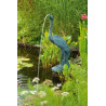 Gargouille Grue 78cm jet d'eau