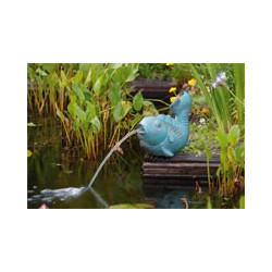 Gargouille Poisson 17cm jet d'eau