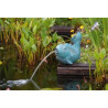 Gargouille Poisson 17cm jet d'eau