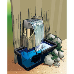 Cascade Niagara 60cm + LED + bac + pompe + tuyau