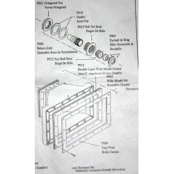 Skimmer mural 305mm: nettoyage de la surface:algues, débris