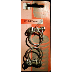 Colliers de fixation (x2) 19-22mm pour tuyau spirale