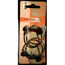 Colliers de fixation (x2) 30-34mm pour tuyau spirale