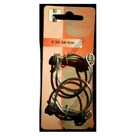 Colliers de fixation (x2) 30-34mm pour tuyau spirale