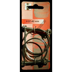 Colliers de fixation (x2) 37-42mm pour tuyau spirale
