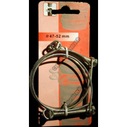 Colliers de fixation (x2) 47-52mm pour tuyau spirale