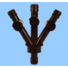 Robinets de dérivation réglable 3 voies 19mm