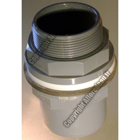 Traversée de paroi pression 50/63 x 50mm FF Très résistant