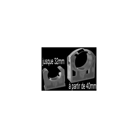 Attache tuyau (clip) 63 mm