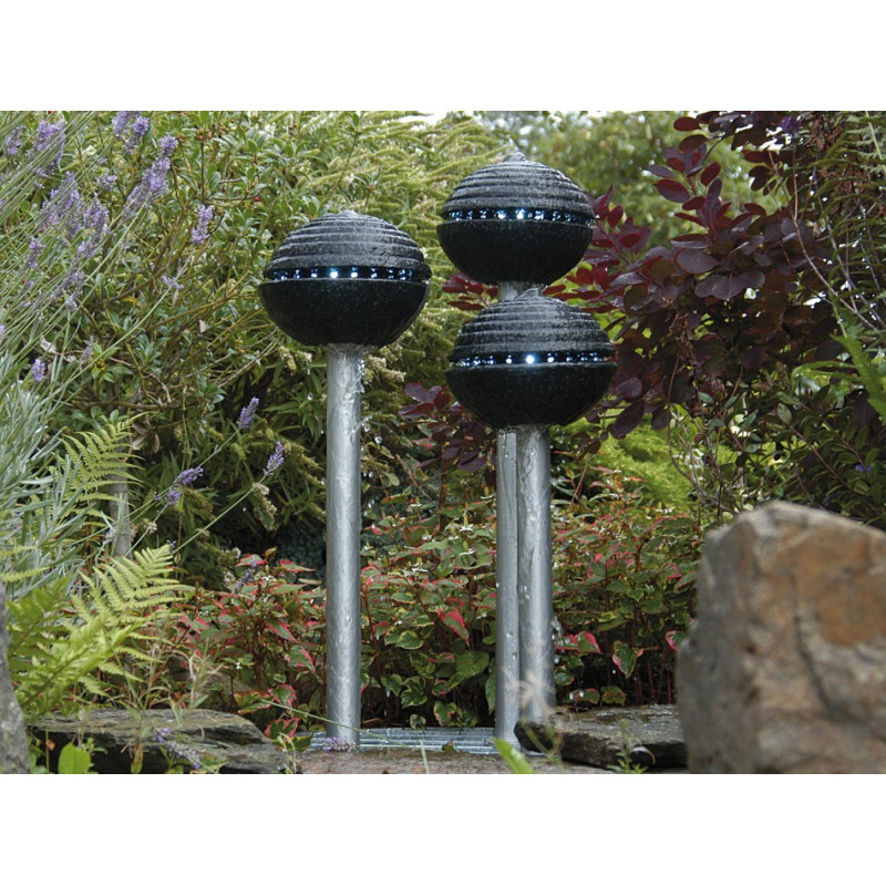 Kit Cassino, jeu d'eau 3 boules en Terrazzo ( décoration autour non fournie )