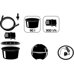 Set Dubai AcquaArte, fontaine boule terrazzo