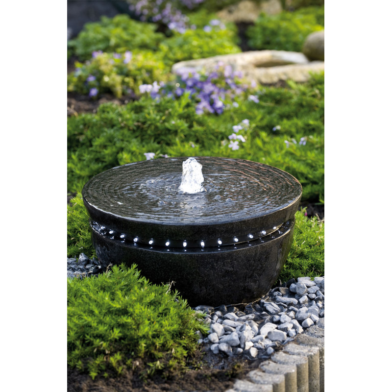 Kit Canberra, jeu d'eau 1/2 boule en terrazzo ( décoration autour non fournie )