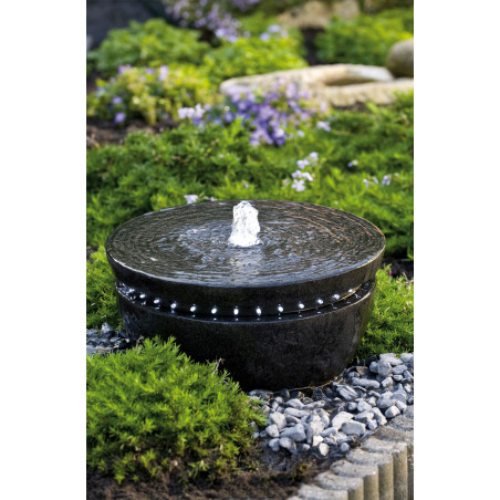 Kit Canberra, jeu d'eau 1/2 boule en terrazzo ( décoration autour non fournie )