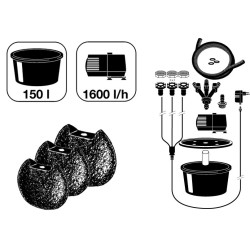 Set Ferrara AcquaArte, fontaine 3 éléments