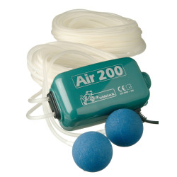 Pompe à air AIR 200 + 2 tuyaux + 2 bulleurs