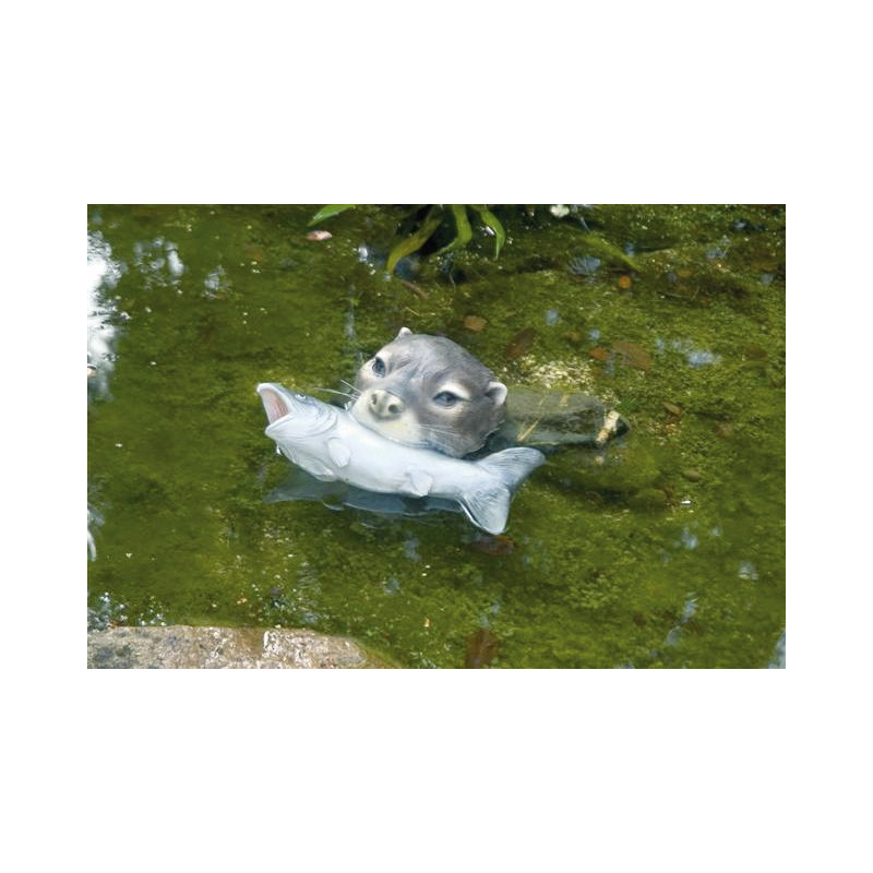 Gargouille Loutre avec poisson dans la gueule