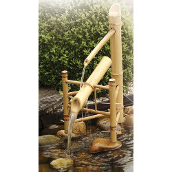 Fontaine Bamboo basculante vendu seule. ambiance zen