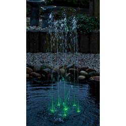 Jeux d'eau JumpMax à décor flottant (6 jets + LED + accessoires inclus sans pompe)