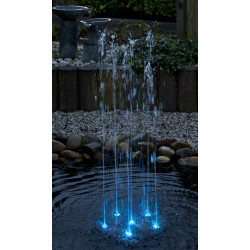 Jeux d'eau JumpMax à décor flottant (6 jets + LED + accessoires inclus sans pompe)