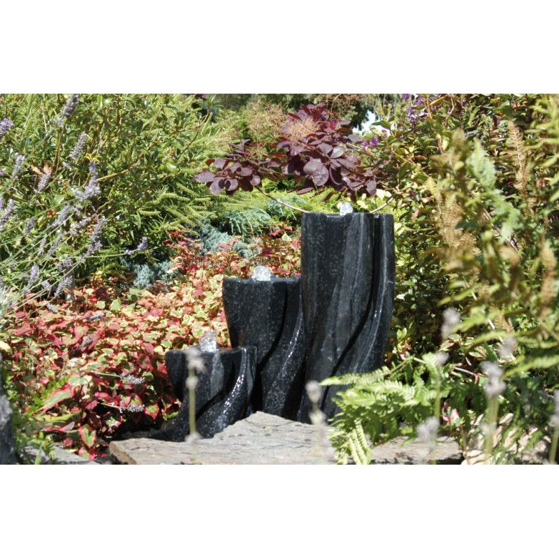 Kit New York. 3 colonnes de Terrazzo et éclairage LED