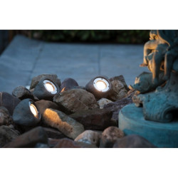 3 Spots rochers Multibright Stone 12V