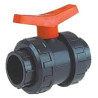 Vanne à bille diamètre 63mm double union FF à coller