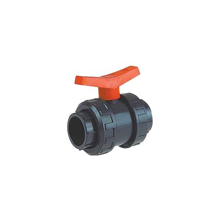 Vanne à bille diamètre 63mm double union FF à coller