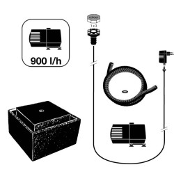 Kit Sonora. bassin hors sol moderne en Terrazzo avec LED