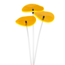 Lot de 3 Petites Fleurs de Soleil Lucille (Jaune)