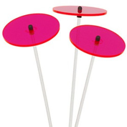 Lot de 3 Petites Fleurs de Soleil (Rouge)