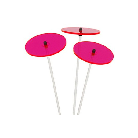 Lot de 3 Petites Fleurs de Soleil (Rouge)